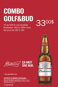 Happy hour Golf & Budweiser @ Le Golf Club