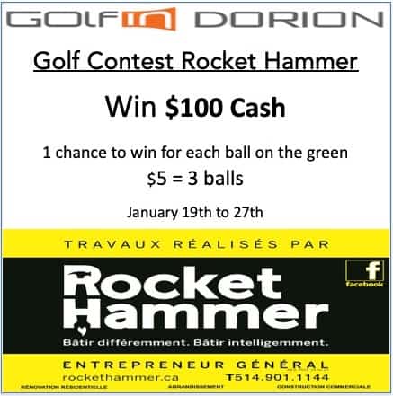 Golf Contest Rocket Hammer