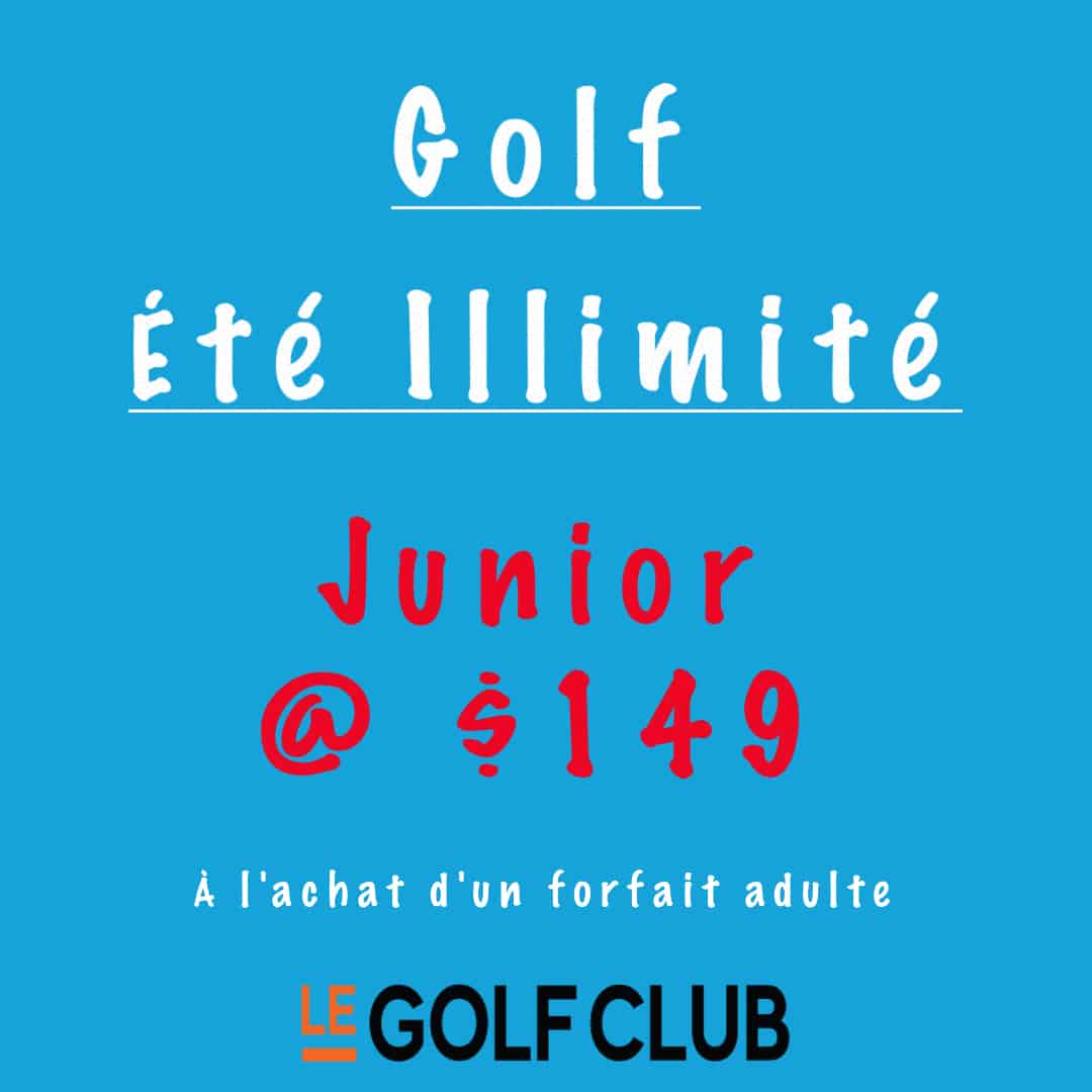 Été Illimité sq Junior @ Le Golf Club