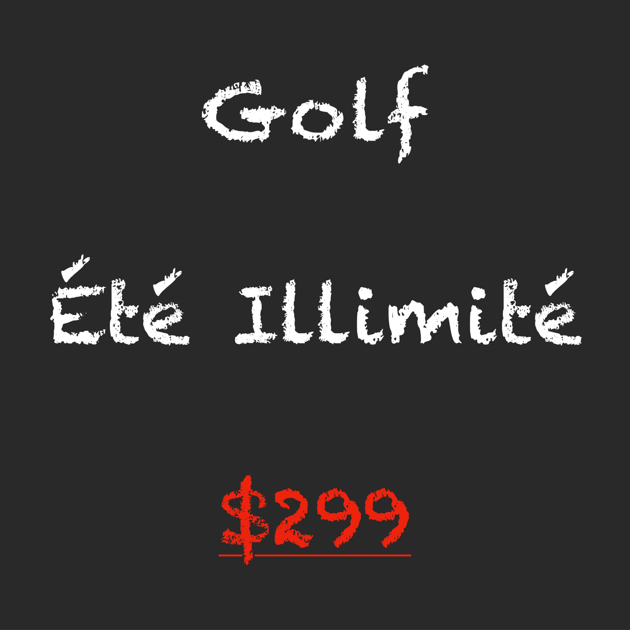 été ilimité - @ Le Golf Club